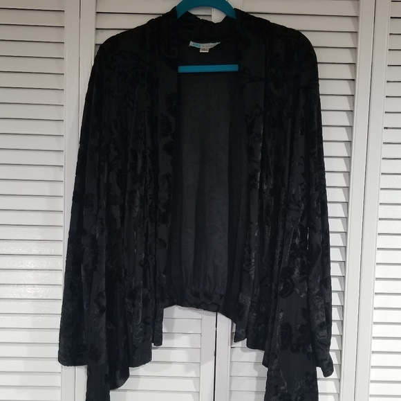 Velvet embossed cardi - Picture 6 of 11